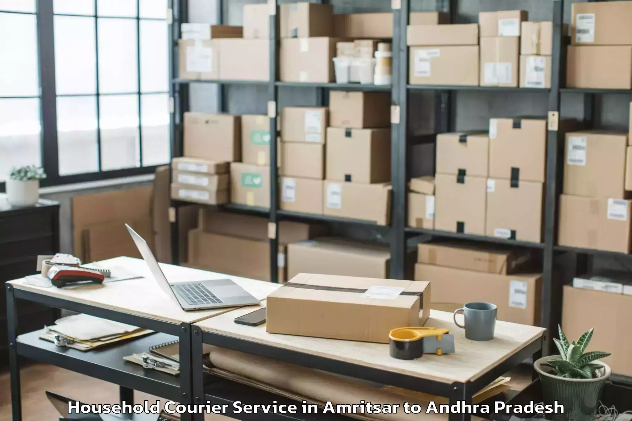 Hassle-Free Amritsar to Pedanandipadu Household Courier